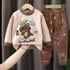 Children's underwear set, boys' autumn clothes, autumn pants, baby clothes, warm girls' home clothes, autumn clothes, children's clothing