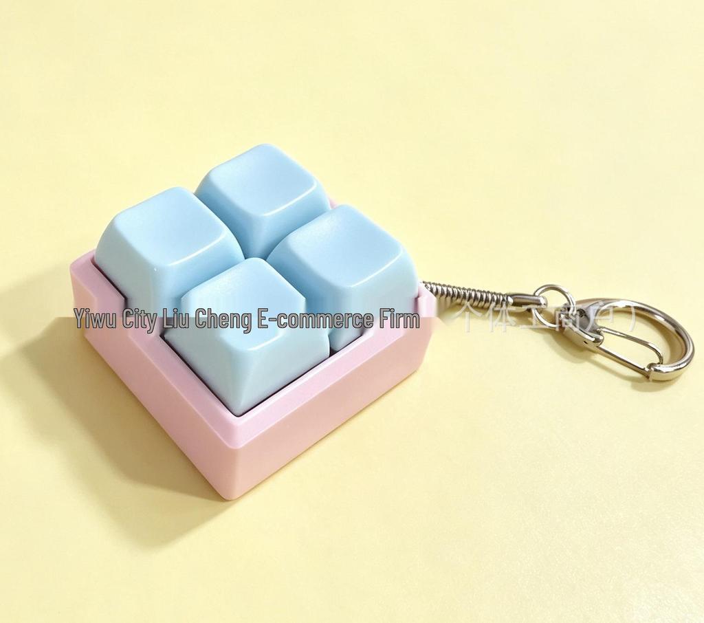 Decompression Keychain: Mechanical Keyboard Pendant & Backpack Ornament