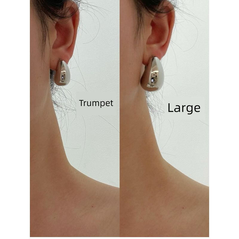 Niche Style Drop-Shaped Fashion Metal Cold Style Earrings