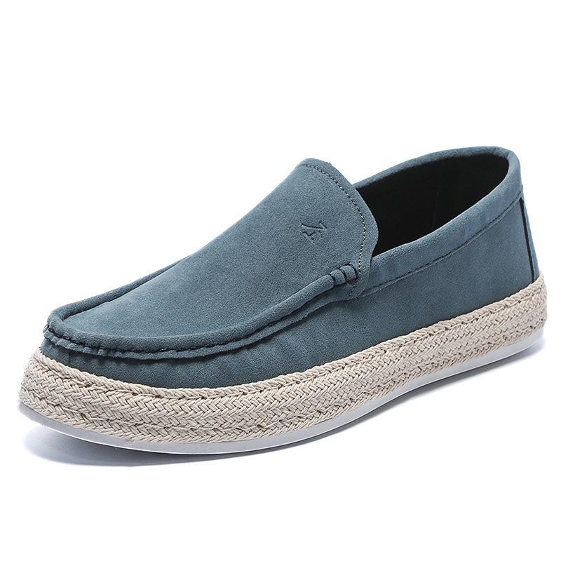 Men's spring summer casual single shoes canvas shoes men's lazy footwear all handmade old Beijing cloth shoes with soft soles