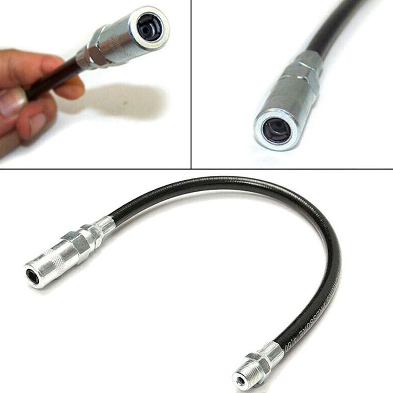 1/8 Flexible Grease Gun Whip Hose Heavy Duty Long Extension Tube With Connector