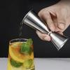 1/2pcs 304 Stainless Steel Double-Ended Cocktail Measuring Cup (15/30ml Oz) With Rolled Edge 30/60ml Measuring Glass