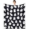 Halloween Cute Ghost Pattern Blanket Flannel Soft Comfortable Home Blanket Warm Blanket Holiday Gift