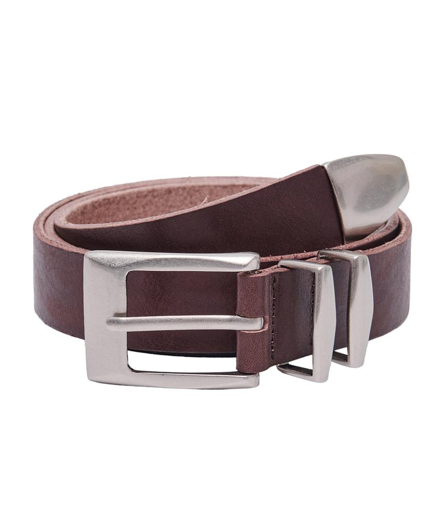 Akesi Dual Square Leather Belt_Brown