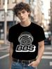 Racing T-shirt - Black with Bold BBS Logo