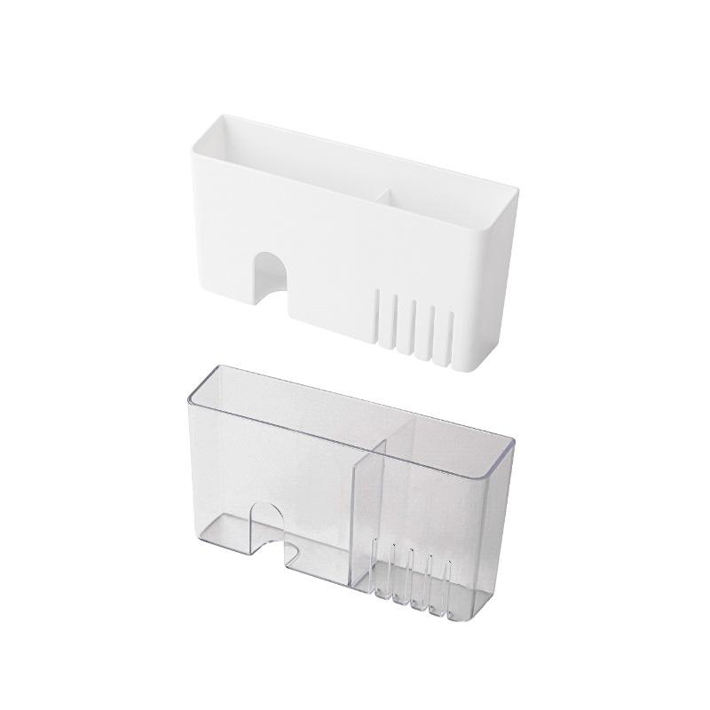 Wall-mounted TV and Air Conditioning Remote Control Holder with Bedside Storage Shelf