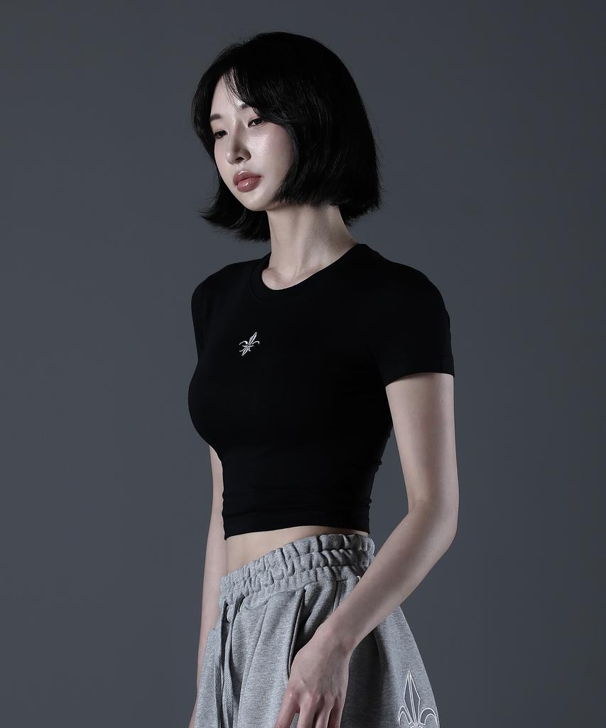 CARMID (W) Noble Crop Short Sleeve [Black]
