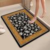 Bathroom Floor Mat Absorbent Diatom Mud Pad Bathroom Doorway Anti-slip Foot Mat Door Mat Toilet High-end Retro