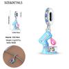 Elegant Blue Copper Cute Sweetheart Blender Dangle Charm Fit Bracelet Family Unique Party Gift Elegant Jewellery