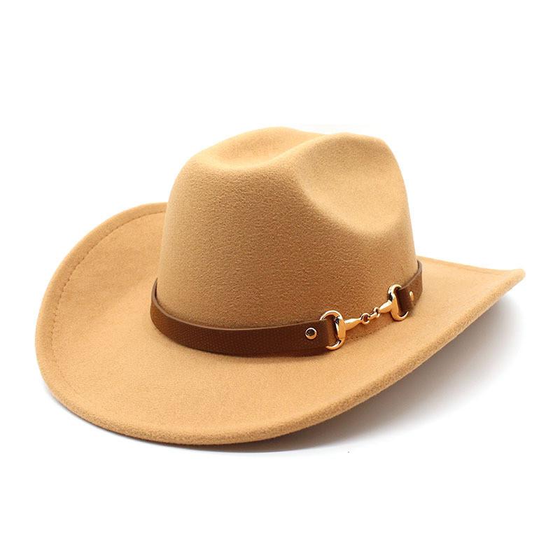 Traditional Tibetan Style Western Cowboy Hat With Wool Felt For Men And Women Summer Sun Protection