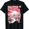 Trädgård Fuji-körsbärsblommor Geisha Japan T-shirt(4)