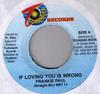 7inch Record FRANKIE PAUL - If Loving You Is Wrong WRT14 Techniques Jamaica Reggae, Ska & Dub Used