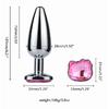 Cute Cat Face Crystal Stainless Steel Metal Anal Plug Stimulator Anal Sex Toys Prostate Massager Dildo Sexy Masturator for Adult
