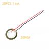 20PCS Piezoelectric Ceramic Wafer Plates Wire - Diameter 12/15/18/20/27/30/35/50MM Copper Buzzer Loudspeaker for Audio Systems