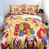 Fantastico Set Biancheria da Letto Cartoon The Amazing Digital Circus Matrimoniale Singolo King Copripiumino Piumone Federa Bambini Bambine Adulti Camera da Letto