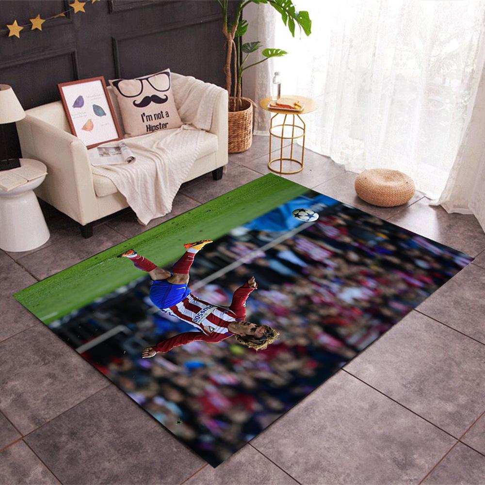 Atletico Madrid Player Carpet Suitable for Decorate Room Dining Room Dormitory Game Room Antislip Carpet Office Home Decor