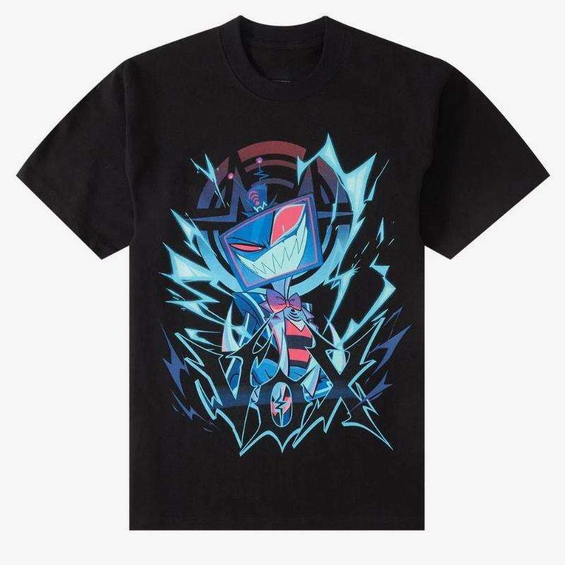 Hazbin Hotel Vox Solo Metal Tee Unisex Short Sleeve Shirt Xmas S4XL New SpringSummer Arrivals Regular Fit Casual Unisex Women