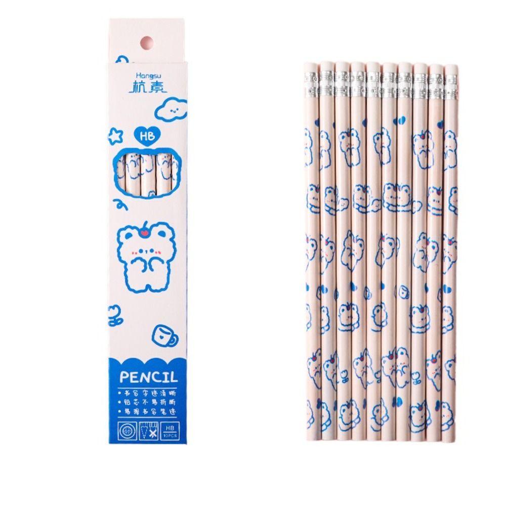 HB HB Wood Pencil With Rubber Rubbing Drawing Pencil Cartoon Writing Pencil  Pencil Sketch