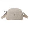 Solid Color Nylon Crossbody Bag Multi Pocket Casual Shoulder Bag for Women