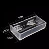 Transparent Fish Viewing Box Mini Rectangle Desktop Goldfish Bowl with Lid and Scale Micro Landscape Isolation Breeder Box