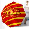 1 Stück stabiler Automatikschirm mit 8 Speichen, Manchester United Manchester City Schirm, Digitaldruck, Faltbarer Schirm für unterwegs im Freien