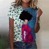 Women T Shirt O Neck Short Sleeve Tops Face Graphic Clothing Harajuku Streetwear Girls Summer Clothing Women's T-shirts Tees