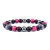 Natural Tiger Eye Obsidian Hematite Beads Bracelets Men Magnetic Health Protection Balance Bracelets Women Healing Soul Jewelry