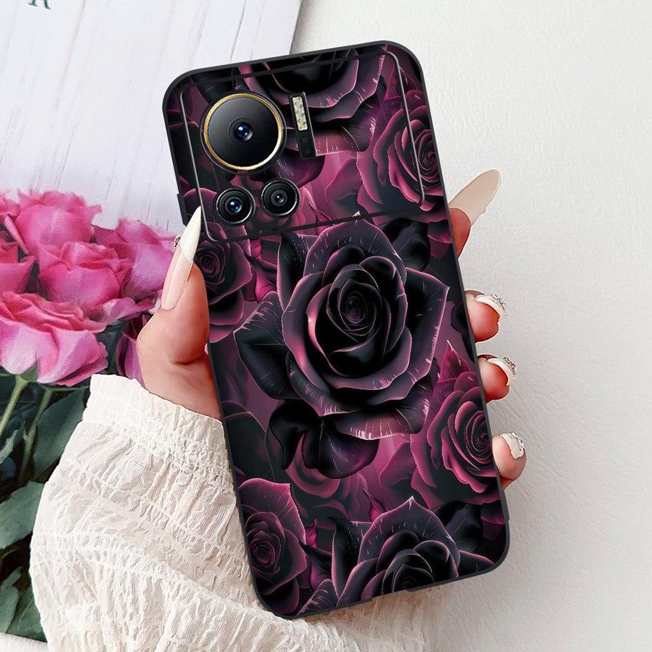 For Infinix Note 12 VIP Case X672 Cover New Stylish Flower Butterfly Soft Silicone Phone Cover For Infinix Note 12i X6819 Bumper