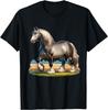 Majestic Belgian Draft Horse Graphic Print Men's Casual Cotton T-Shirt Trip Wear