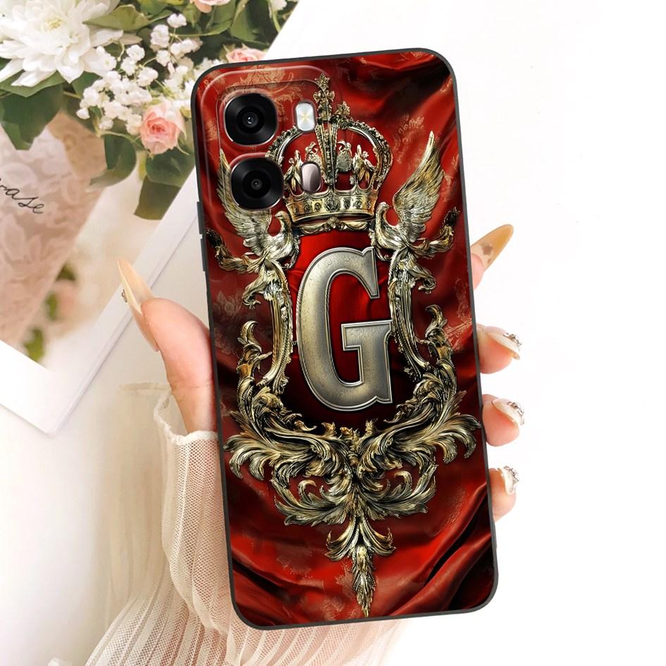 For OPPO A6s 4G 5G Case CPH2789 CPH2815 Fashion Initial Letters Soft Silicone Couple Phone Cover For OPPO A6s A 6s OPPOA6s Funda