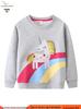 Spring & Autumn Girls' Pullover Hoodies - New Round Neck European & American Style