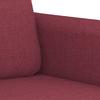 Vidaxl 2-Piece Lounge Set, Fabric Upholstered, Wine Red