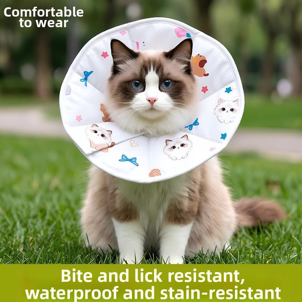 Breathable Pet Elizabethan Collar Soft Cat Recovery Collar Anti Licking Cat Collar Pet Grooming