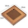 Modern Bamboo Tea Tray, Household Drain Tea Tray, Detachable Office Light Luxury Small Tea Tray, Dry Brewing Table