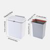 Plastic Hanging Trash Can Kitchen Compost Bin for Cupboard Doors 9L Large Capacity with Easy Installation
