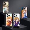 Love Live-Kousaka Honoka Phone Case For iPhone 17 16 15 14 13 12 Max Plus Silicone Black Cover