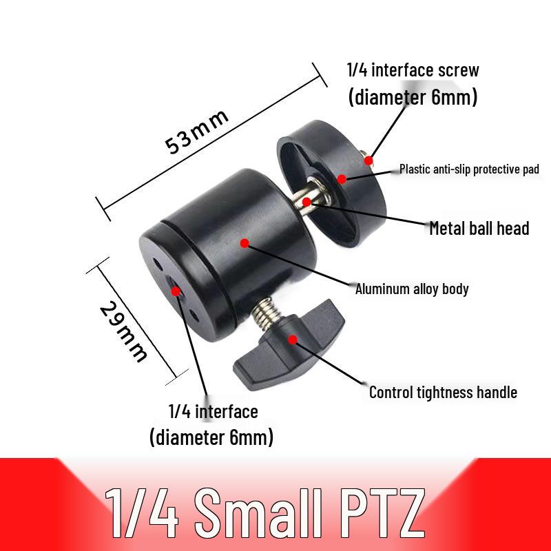 Multi-Angle Metal Base Tripod with Three Clip Heads for Mobile Phone Live Streaming