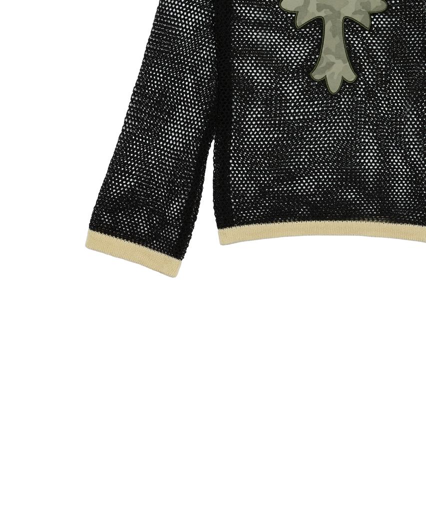 LUVISTRUE Sm Cross Mesh Knit(Charcoal)