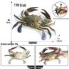 Ocean Crab Simulation Toy Set: Includes Hermit, Swimming, and Three-Spot Plastic Models