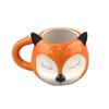 Cute Pet Dolomite Mugs, Ceramic Cups, Adorable Fox Cups, Cartoon Milk Cups, Animal Water Cups
