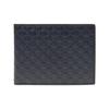 Classic Logo Embossed Narrow Bi-Fold Leather Wallet Men Wallets Blue Navy 278596-BMJ1N-4009