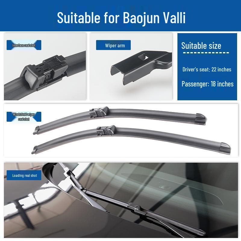 Original Frameless Silent Front Wiper Blade for Baojun Valli