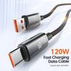 USB C 120W 6A Fast Charging Wire USB Type C 120W USB Type C Cable Phone Accessories