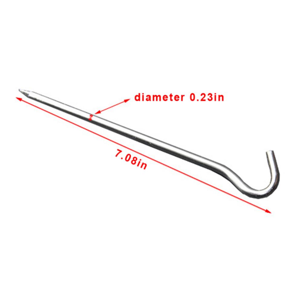 10 Pcs Lot Aluminum Alloy Tent Pegs Tents Building Stakes Hook Pin Tent Nail Outdoor Camping Hiking Tool Kits