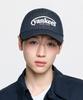 Emelbi Vintage Denim Curve Logo Unstructured Ball Cap Ny (Indigo)