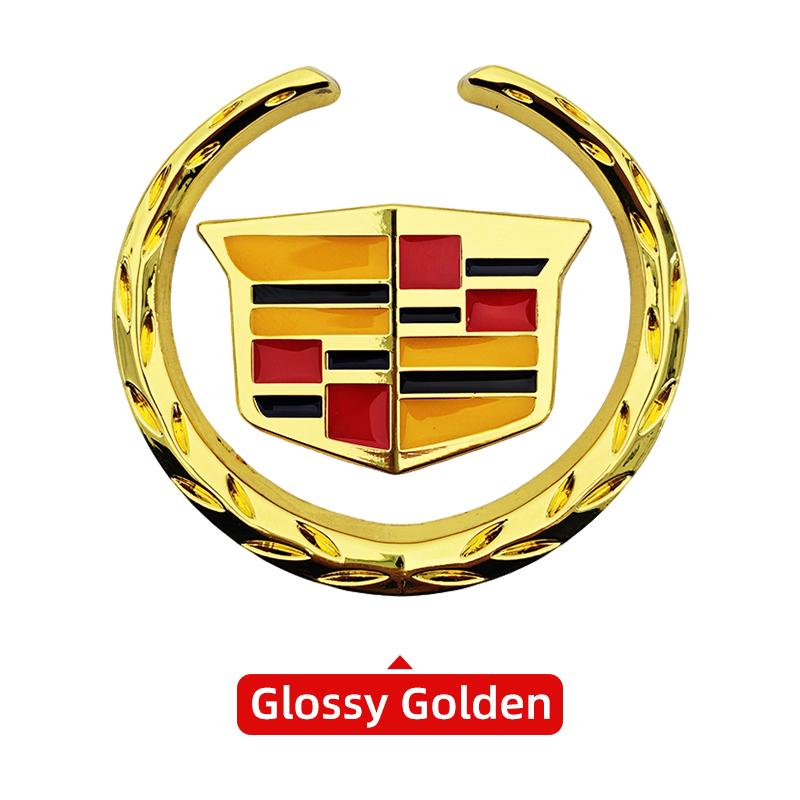 3D Car Side Fender Stickers for Cadillac Escalade CTS ATS SRX Deville BLS XT5 XT6 STS XTS SLR XLR CT4 CT5 Auto Body Metal Emblem