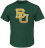 Baylor Bears Mens Green School Logo Short Sleeve T shirt