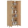 Highboard Sonoma Oak 69.5 X 34 X 180 Cm Particleboard