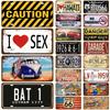 Retro Plaque Home Tire Shop Wall Art Decor Gas Route 66 Tinplates Plate Garage Tin Signs Poster Vintage Car Metal Sign Tinplate