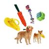[Popular Carrots & Slippers] Dog Toy Set of 4, Dog Rope Toy, Stress Relief, Teeth Brushing, Dog Toy, Dog Toy, Chew Rope, String Toy for Dogs, Pets,
